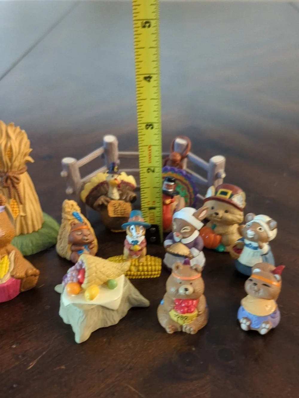 Hallmark Merry Miniature Thanksgiving Lot 13 Pieces